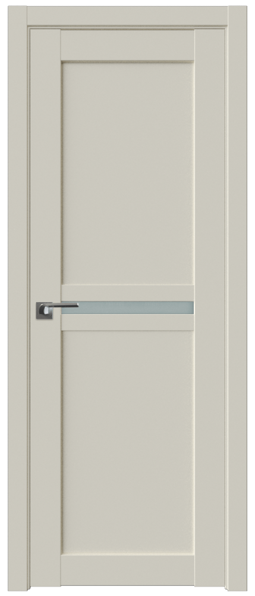Дверь ProfilDoors Серия U модель 2.43U Цвет:Магнолия Сатинат, Остекление:Стекло матовое