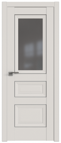 Межкомнатная дверь ProfilDoors 2.94U Цвет:Дарквайт, Остекление:Графит