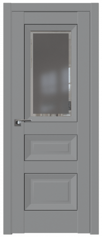 Межкомнатная дверь ProfilDoors 2.94U Цвет:манхэттен, Остекление:SQUARE ГРАФИТ