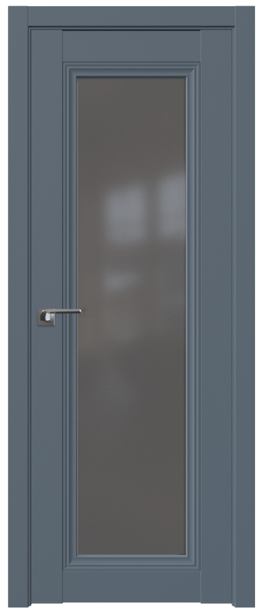 Дверь ProfilDoors Серия U модель 2.101U Цвет:Антрацит, Остекление:Графит