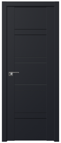 Межкомнатная дверь ProfilDoors 2.80U Цвет:Чёрный матовый, Остекление:Стекло матовое
