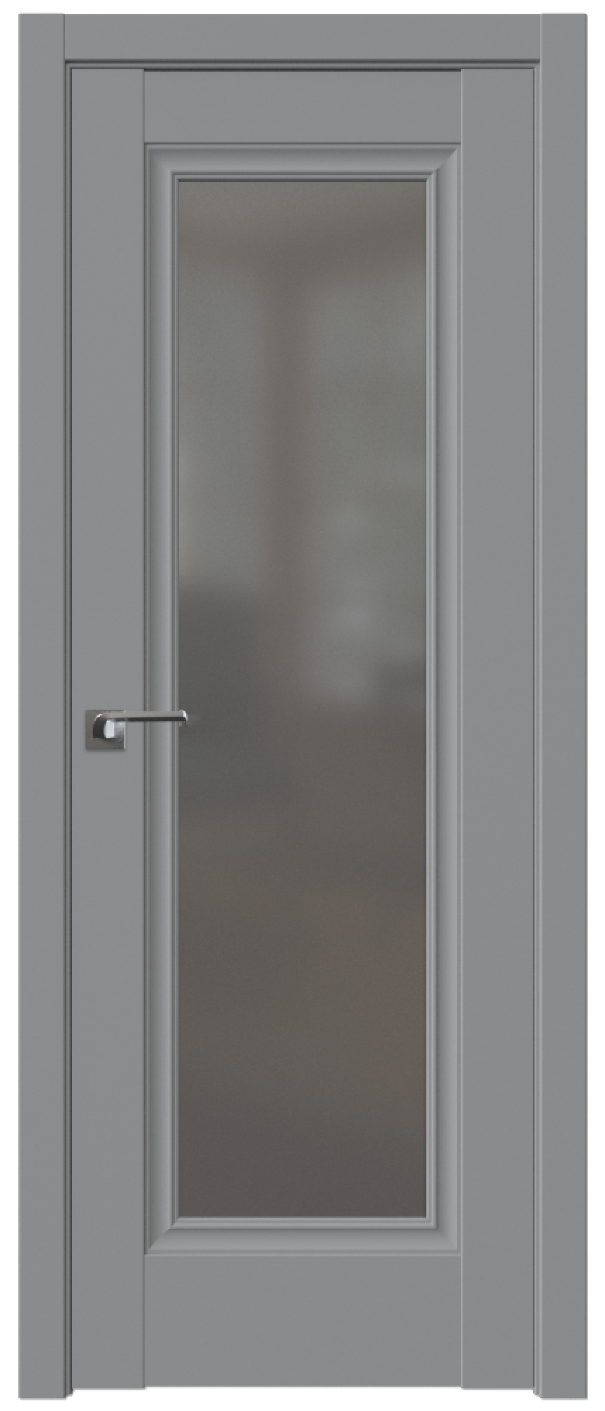 Дверь ProfilDoors Серия U модель 2.35U Цвет:манхэттен, Остекление:Графит