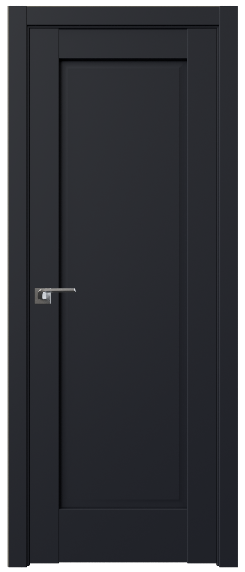Дверь ProfilDoors Серия U модель 100U Цвет:Чёрный матовый, Тип:Глухая