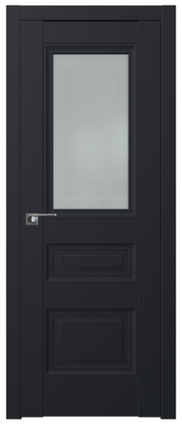 Межкомнатная дверь ProfilDoors 2.115U Цвет:Чёрный матовый, Остекление:Стекло матовое