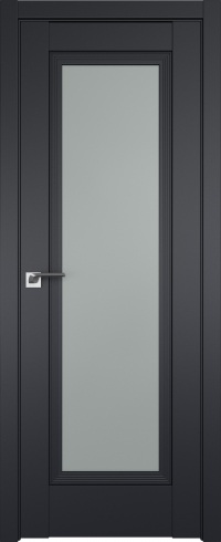 Межкомнатная дверь ProfilDoors 85U Цвет:Чёрный матовый, Остекление:Матовое