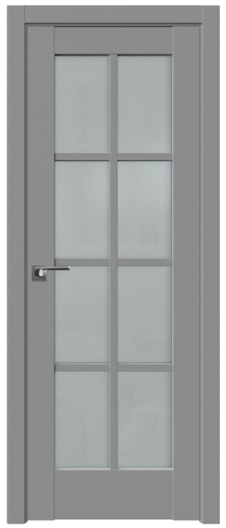 Дверь ProfilDoors Серия U модель 101U Цвет:манхэттен, Остекление:Стекло матовое