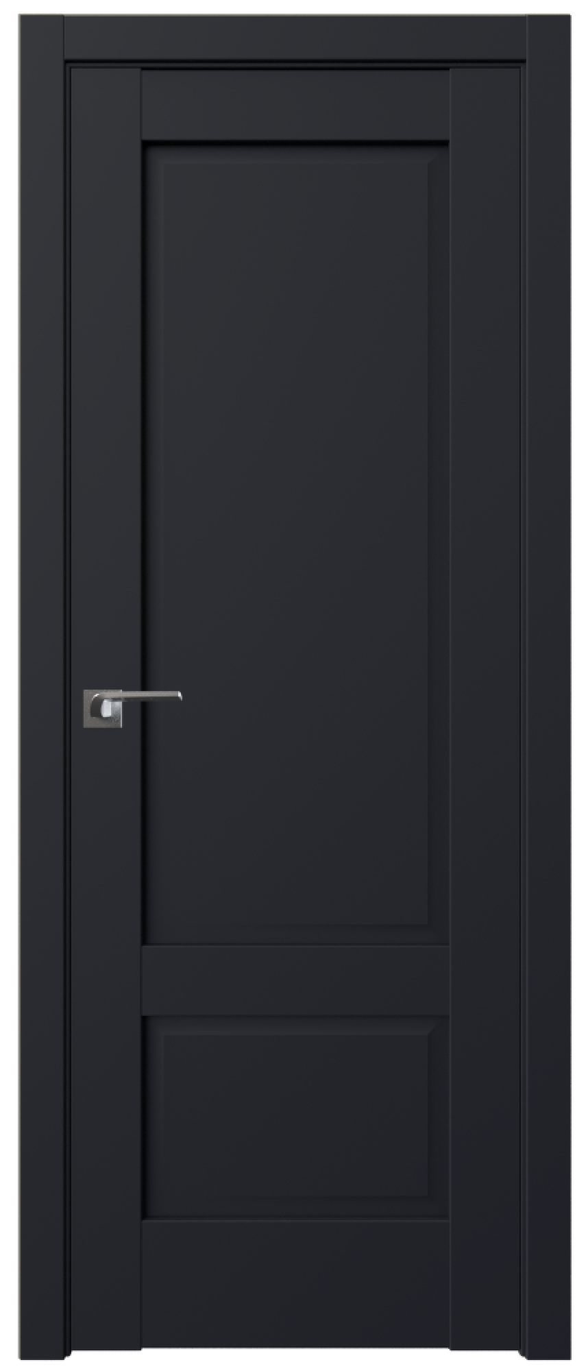 Дверь ProfilDoors Серия U модель 105U Цвет:Чёрный матовый, Тип:Глухая