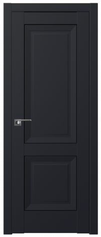 Межкомнатная дверь ProfilDoors 2.87U Цвет:Чёрный матовый, Тип:Глухая