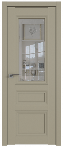 Межкомнатная дверь ProfilDoors 2.109U Цвет:Шеллгрей, Остекление:Прозрачное