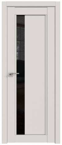 Дверь ProfilDoors Серия U модель 2.71U Цвет:Дарквайт, Остекление:Триплекс чёрный