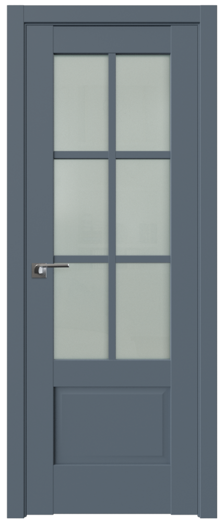Дверь ProfilDoors Серия U модель 103U Цвет:Антрацит, Остекление:Стекло матовое