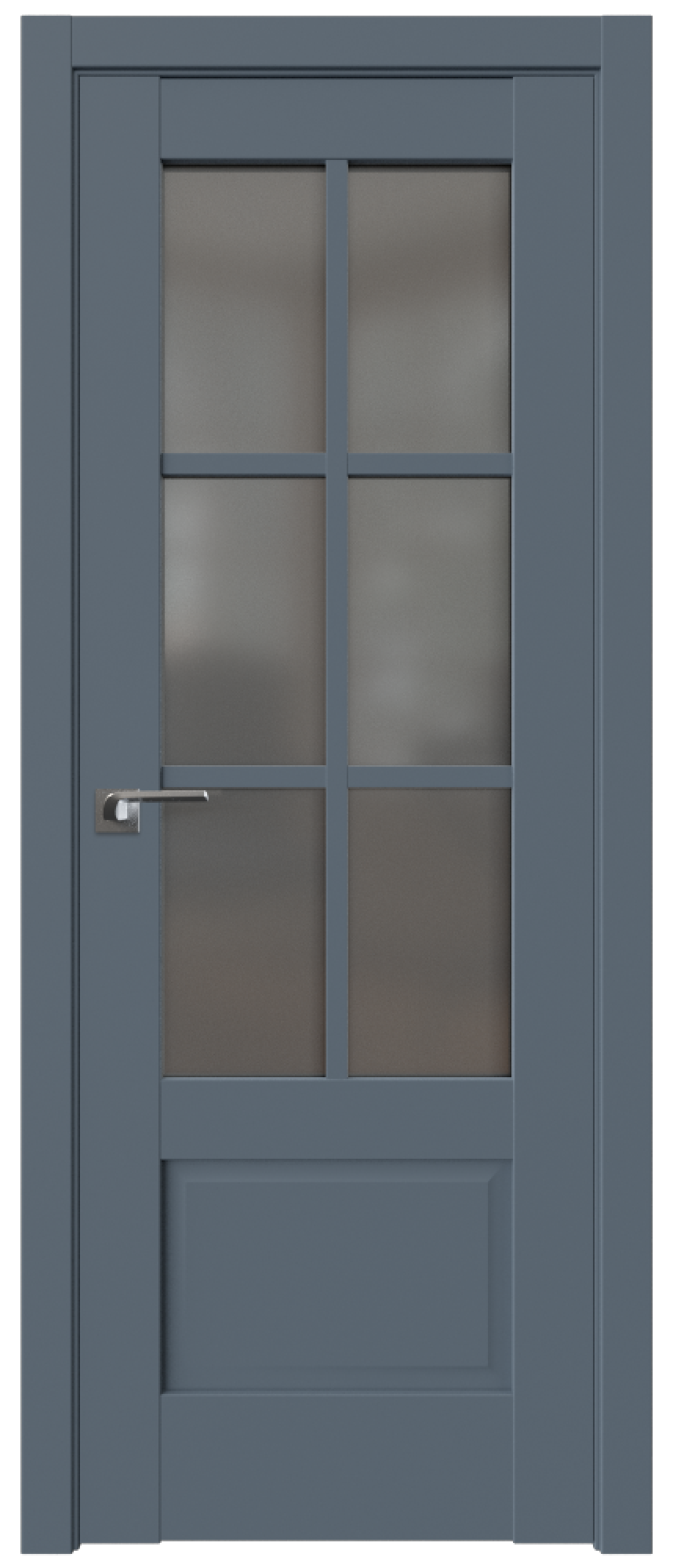 Дверь ProfilDoors Серия U модель 103U Цвет:Антрацит, Остекление:Графит