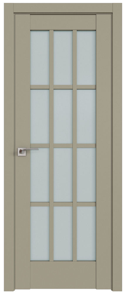 Дверь ProfilDoors Серия U модель 102U Цвет:Шеллгрей, Остекление:Стекло матовое