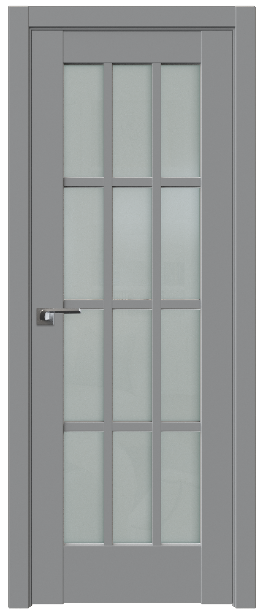 Дверь ProfilDoors Серия U модель 102U Цвет:манхэттен, Остекление:Стекло матовое