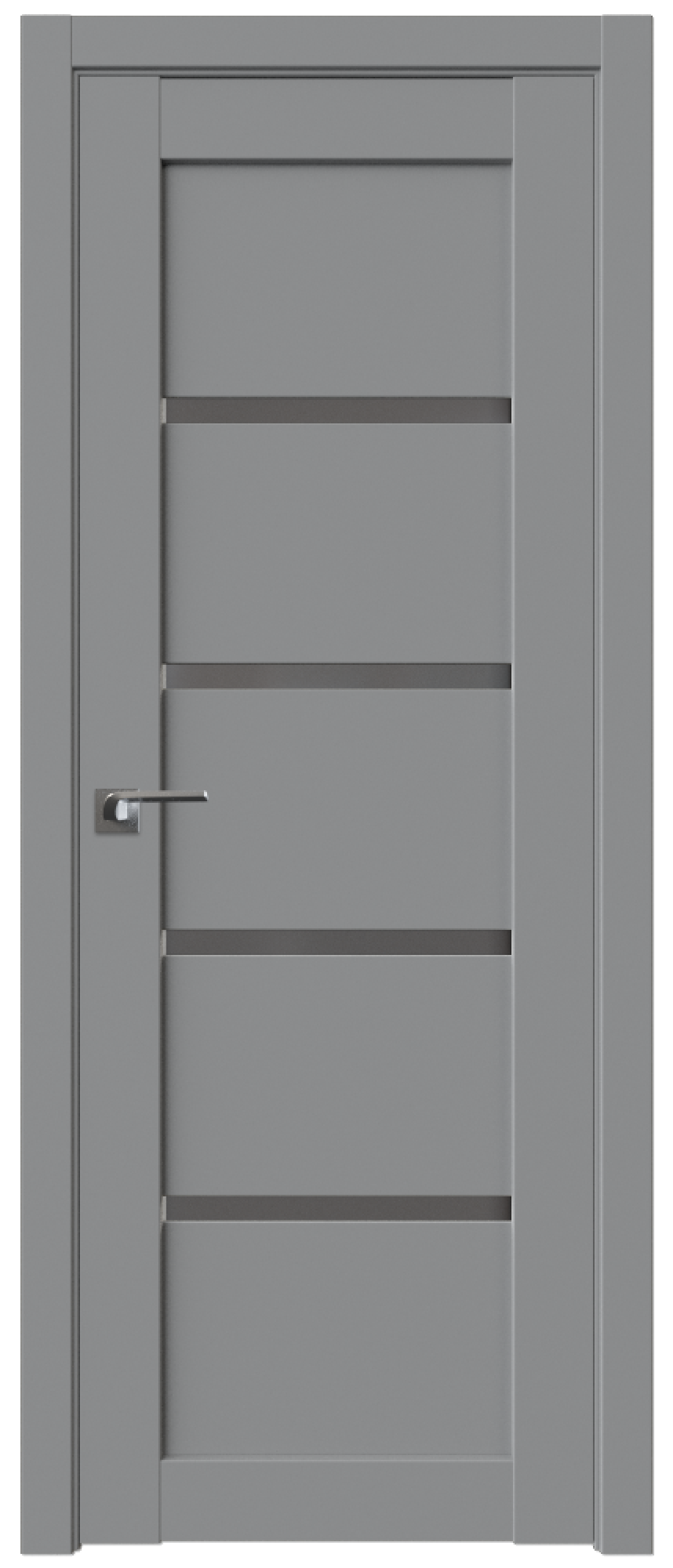 Дверь ProfilDoors Серия U модель 2.09U Цвет:манхэттен, Остекление:Графит