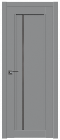 Дверь ProfilDoors Серия U модель 2.70U Цвет:манхэттен, Остекление:Графит