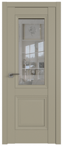 Межкомнатная дверь ProfilDoors 2.113U Цвет:Шеллгрей, Остекление:Прозрачное
