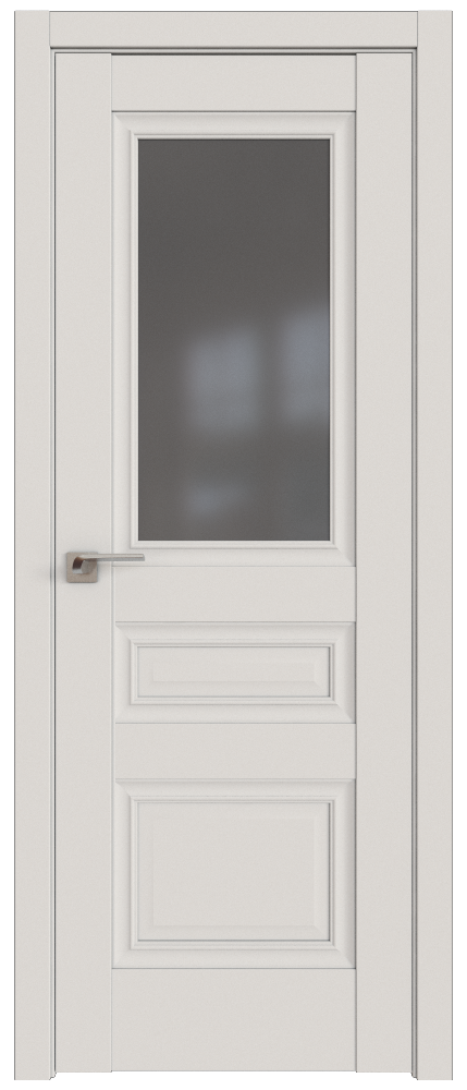 Дверь ProfilDoors Серия U модель 2.39U Цвет:Дарквайт, Остекление:Графит
