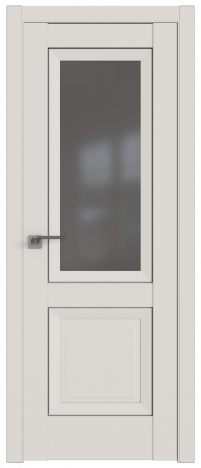 Межкомнатная дверь ProfilDoors 2.88U Цвет:Дарквайт, Остекление:Графит