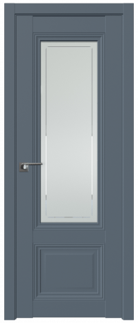 Межкомнатная дверь ProfilDoors  2.103U Цвет:Антрацит, Остекление:Гравировка 4