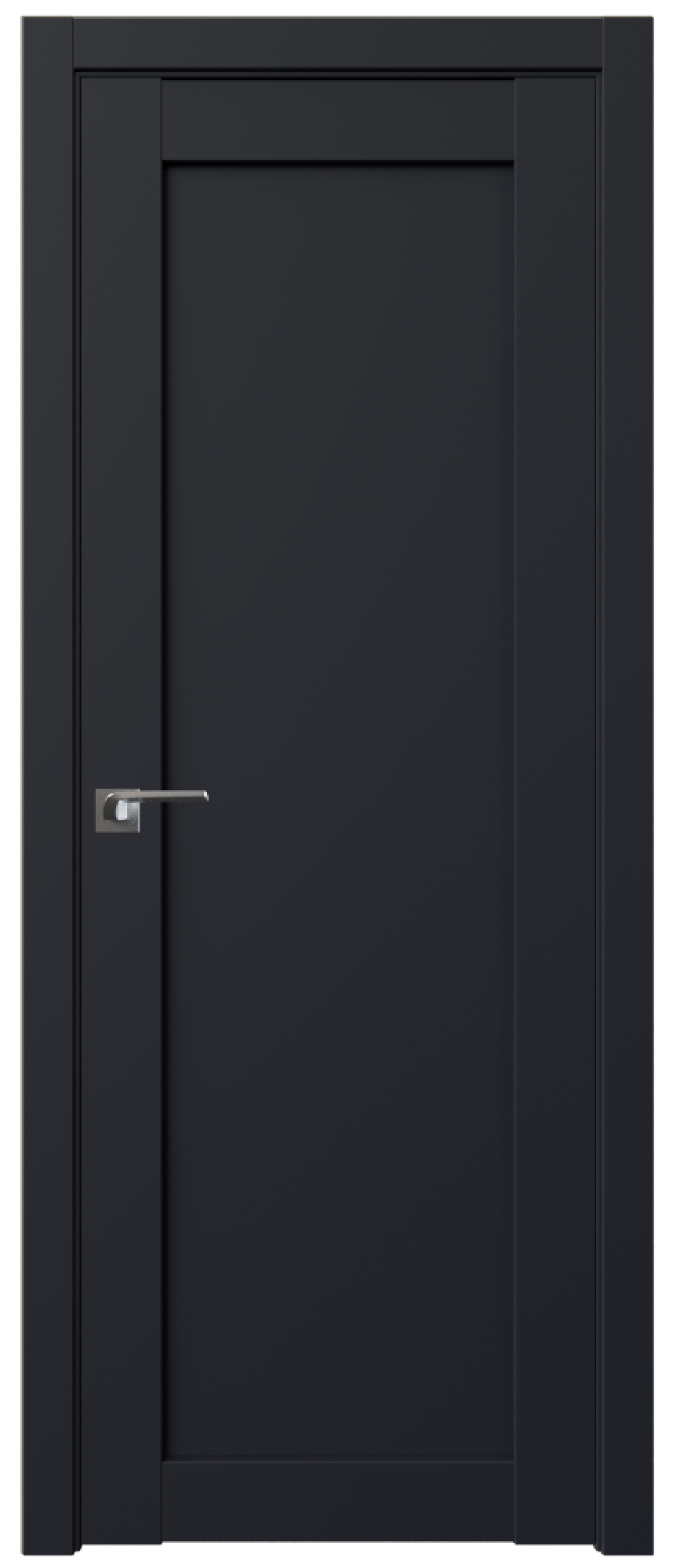 Дверь ProfilDoors Серия U модель 2.18U Цвет:Чёрный матовый, Тип:Глухая