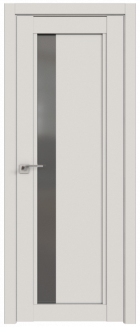 Дверь ProfilDoors Серия U модель 2.71U Цвет:Дарквайт, Остекление:Графит