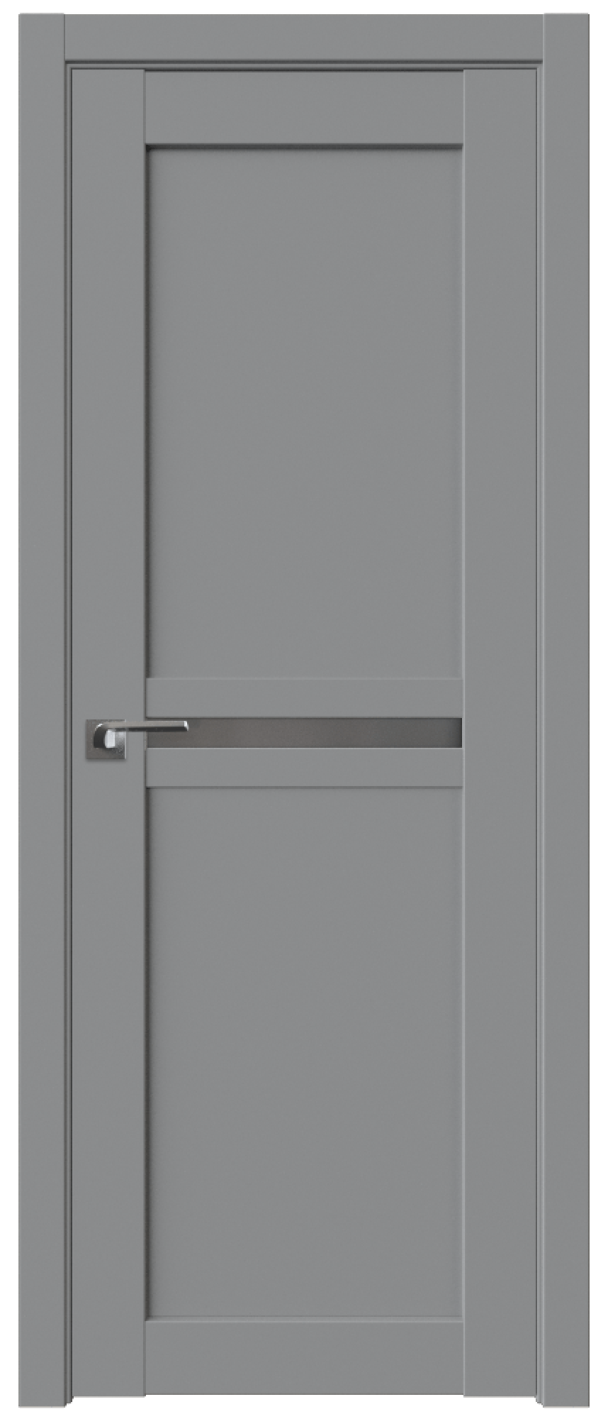 Дверь ProfilDoors Серия U модель 2.43U Цвет:манхэттен, Остекление:Графит