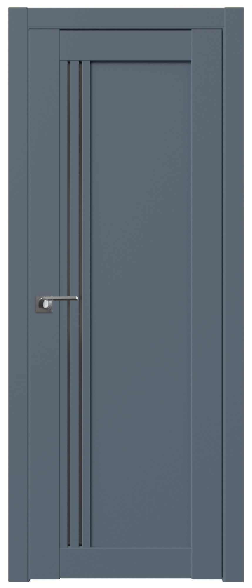 Дверь ProfilDoors Серия U модель 2.50U Цвет:Антрацит, Остекление:Графит