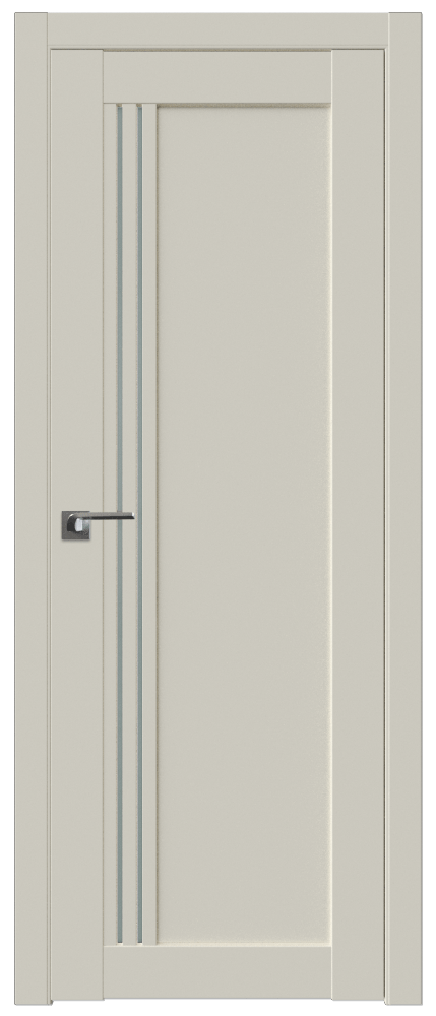 Дверь ProfilDoors Серия U модель 2.50U Цвет:Магнолия Сатинат, Остекление:Стекло матовое