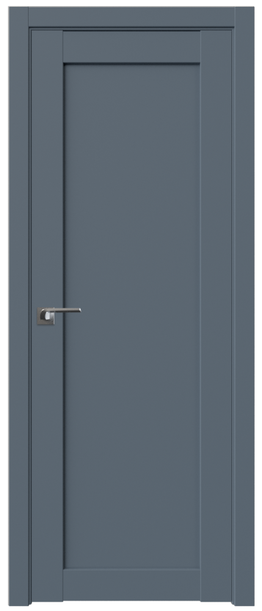 Дверь ProfilDoors Серия U модель 2.18U Цвет:Антрацит, Тип:Глухая