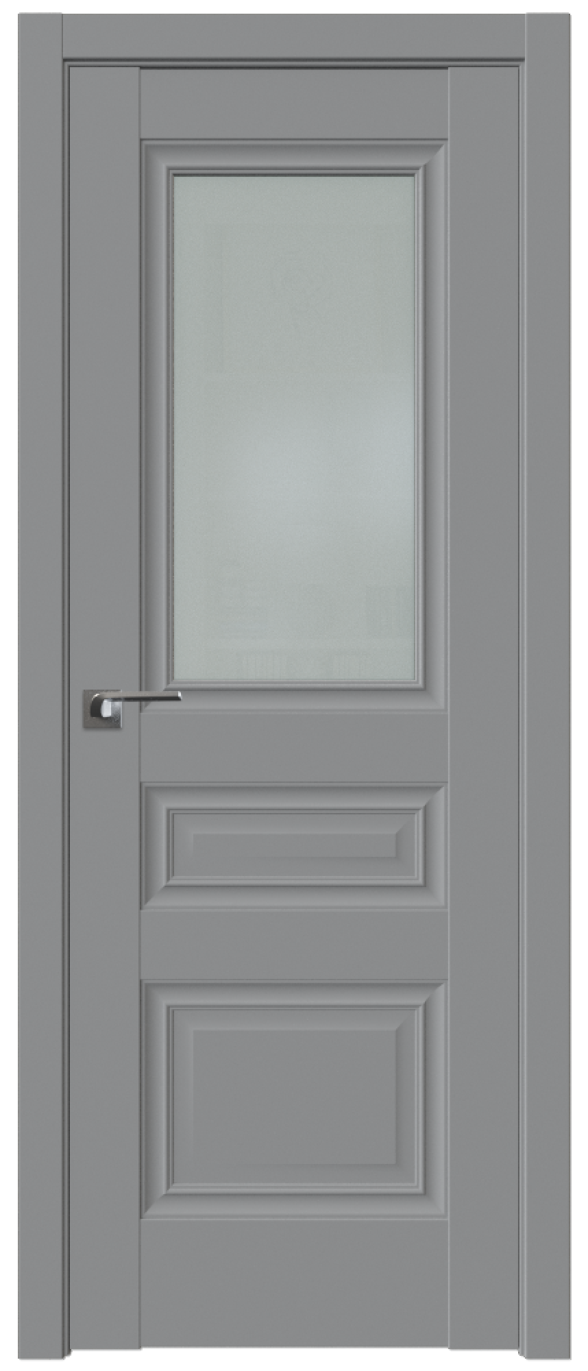 Дверь ProfilDoors Серия U модель 2.39U Цвет:манхэттен, Остекление:Стекло матовое