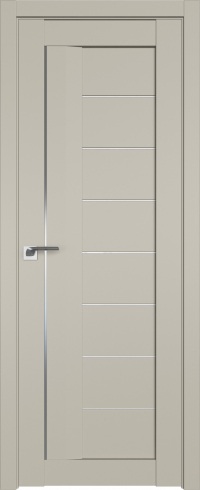 Межкомнатная дверь ProfilDoors 17U Цвет:Шеллгрей, Остекление:Белый триплекс