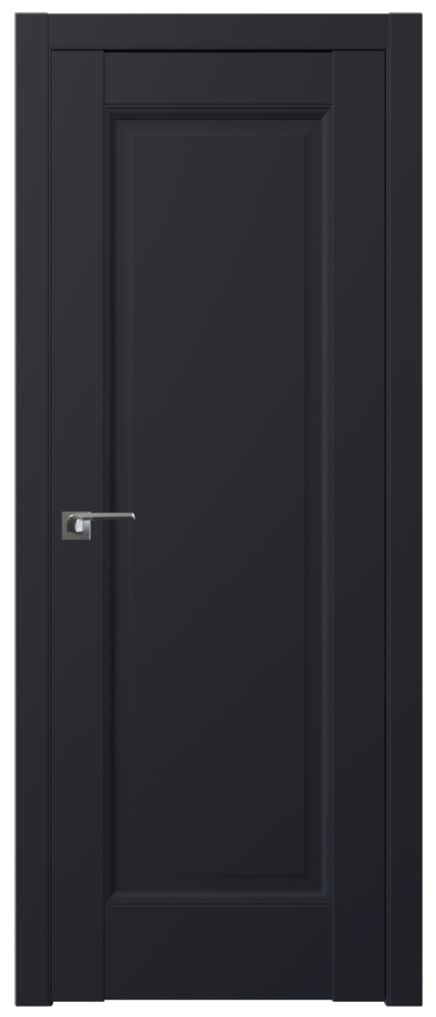 Дверь ProfilDoors Серия U модель 93U Цвет:Чёрный матовый, Тип:Глухая