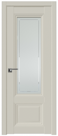 Межкомнатная дверь ProfilDoors  2.103U Цвет:Магнолия Сатинат, Остекление:Гравировка 4