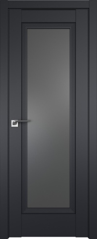Межкомнатная дверь ProfilDoors 85U Цвет:Чёрный матовый, Остекление:Графит