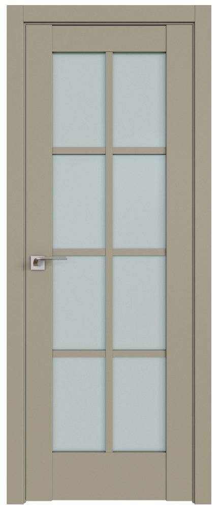 Дверь ProfilDoors Серия U модель 101U Цвет:Шеллгрей, Остекление:Стекло матовое