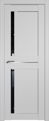 Межкомнатная дверь ProfilDoors 19U Цвет:манхэттен, Остекление:Черный триплекс