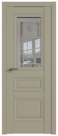 Межкомнатная дверь ProfilDoors 2.115U Цвет:Шеллгрей, Остекление:Прозрачное