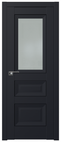 Межкомнатная дверь ProfilDoors 2.94U Цвет:Чёрный матовый, Остекление:Стекло матовое