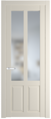 Дверь ProfilDoors Серия PD модель 2.8.2PD Цвет:Кремовая Магнолия, Остекление:Матовое