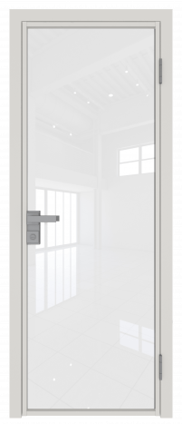 Межкомнатная дверь ProfilDoors 1AG Цвет:ДаркВайт (ламинация), Остекление:Белый триплекс
