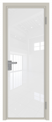 Межкомнатная дверь ProfilDoors 1AG Цвет:Магнолия Сатинат (ламинация), Остекление:Белый триплекс