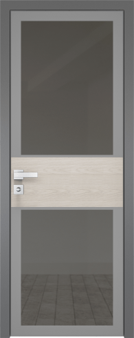 Межкомнатная дверь ProfilDoors 5AGK Цвет:Серый, Остекление:Планибель графит
