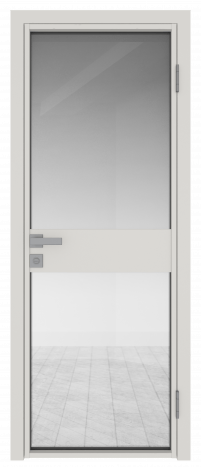 Межкомнатная дверь ProfilDoors 6AG Цвет:ДаркВайт (ламинация), Остекление:Прозрачное