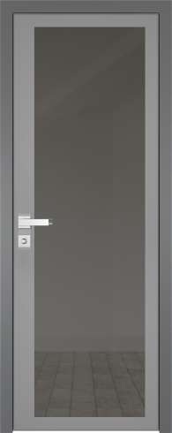 Межкомнатная дверь ProfilDoors 2AGK Цвет:Серый, Остекление:Планибель графит