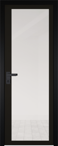 Межкомнатная дверь ProfilDoors 2AGK Цвет:Черный, Остекление:Прозрачное