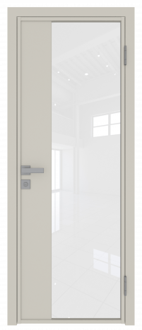 Межкомнатная дверь ProfilDoors 7AG Цвет:Магнолия Сатинат (ламинация), Остекление:Белый триплекс