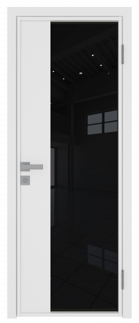 Межкомнатная дверь ProfilDoors 7AG Цвет:Аляска (ламинация), Остекление:Черный триплекс