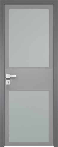 Межкомнатная дверь ProfilDoors 5AGK Цвет:Серый, Остекление:Мателюкс б.цв.