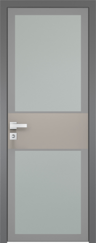 Межкомнатная дверь ProfilDoors 5AGK Цвет:Серый, Остекление:Мателюкс б.цв.